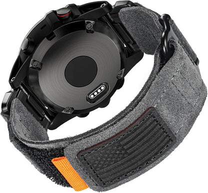 Compatible With Garmin Watch Band, Super Rugged Nylon Sports Strap With Woven Loop Design, For Fenix/Forerunner/Approach/MARQ/Quatix/D2 Series Tough Replacement Band For Men - Image 11