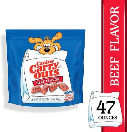 Canine Carry Outs soft and chewy steak shaped rewards for training