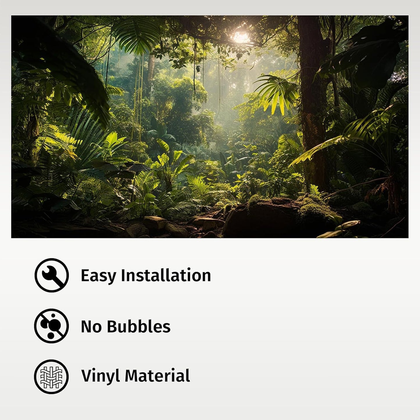 Avolander aquatic background package display including the eight pieces of residue free double-sided installation tape.