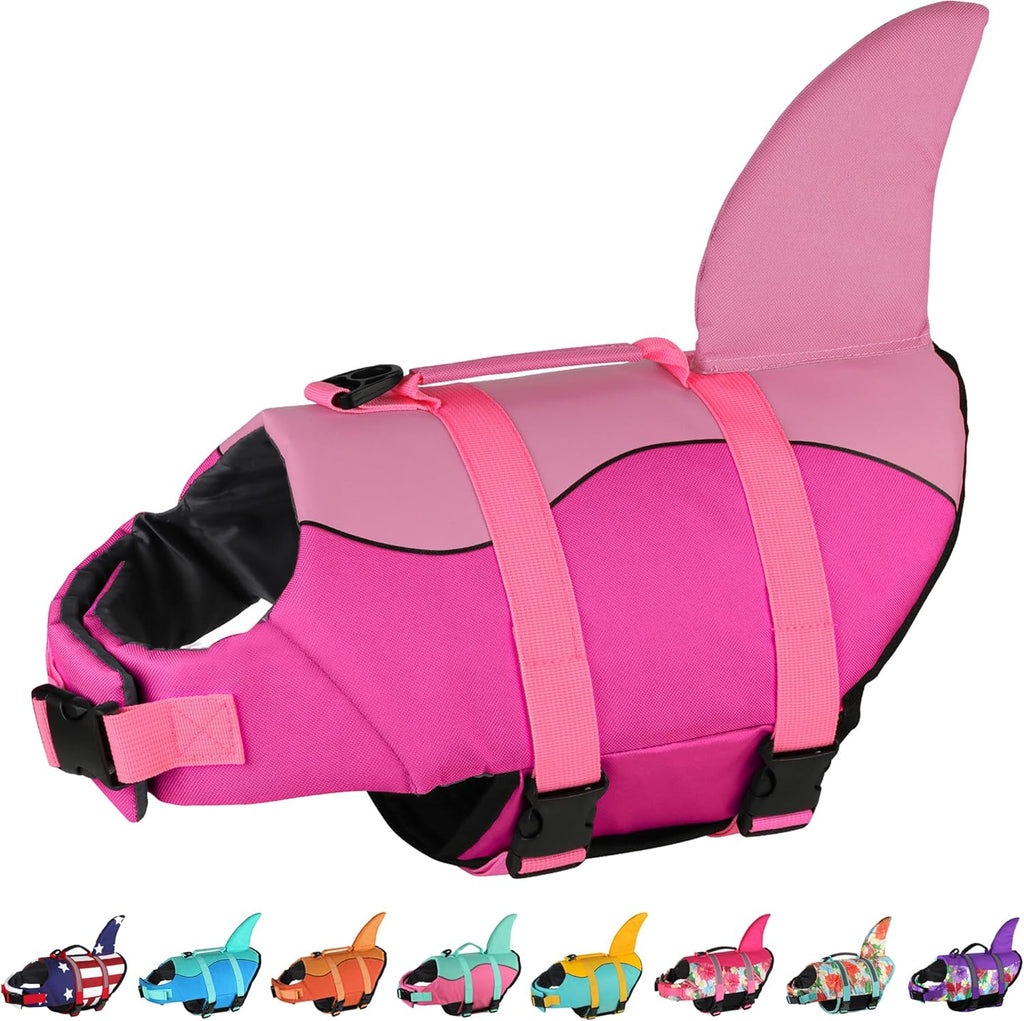 Dogcheer Dog Life Jacket, Cute Shark Dog Life Vest for Swimming Boating with Superior Buoyancy and Rescue Handle, Adjustable Puppy Floating Swim Vest for Small Medium Large Dogs - Pool Blue, XS - Image 13