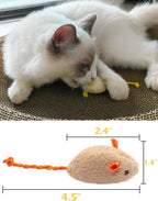 Fashion's Talk 18 piece realistic cat mouse toys assorted colors