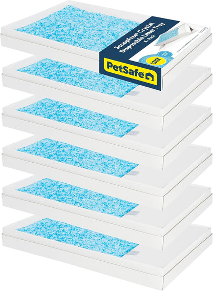 PetSafe ScoopFree Crystal Litter Tray Refills - Lavender Crystals, 3-Pack - Disposable Tray - Includes Leak Protection & Low Tracking Litter - Absorbs Odors on Contact - Image 12