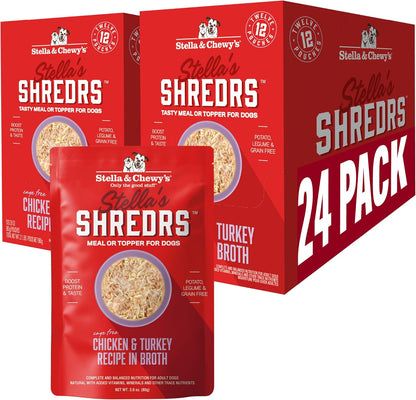 Stella & Chewy's Cage-Free Chicken Shredrs - Premium Dog Food Pouches - Perfect For Picky Eaters - 24 Pack, 2.8oz Each - Image 15