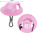 Close up of choyaxo pet baseball cap with ear holes