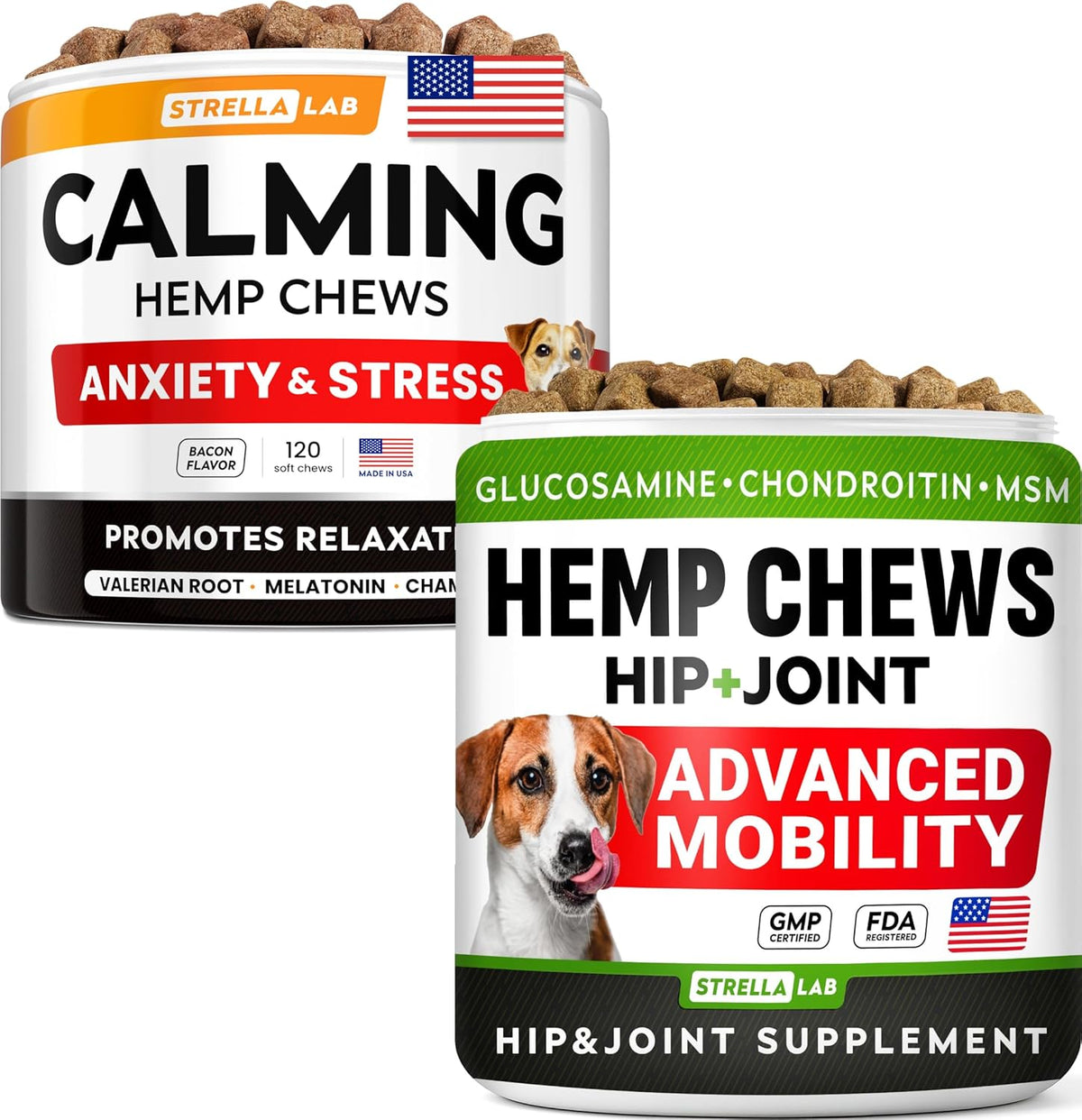 Hemp Chews for Dogs - Hip & Joint Supplement with Glucosamine - Joint Pain Relief Treats - Omega 3, Chondroitin, MSM - Advanced Mobility Support - Chicken Flavor - 120 Ct - Made in USA - Image 12