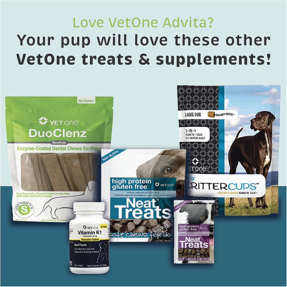 VetOne Advita digestive balance formula containing prebiotic inulin side panel