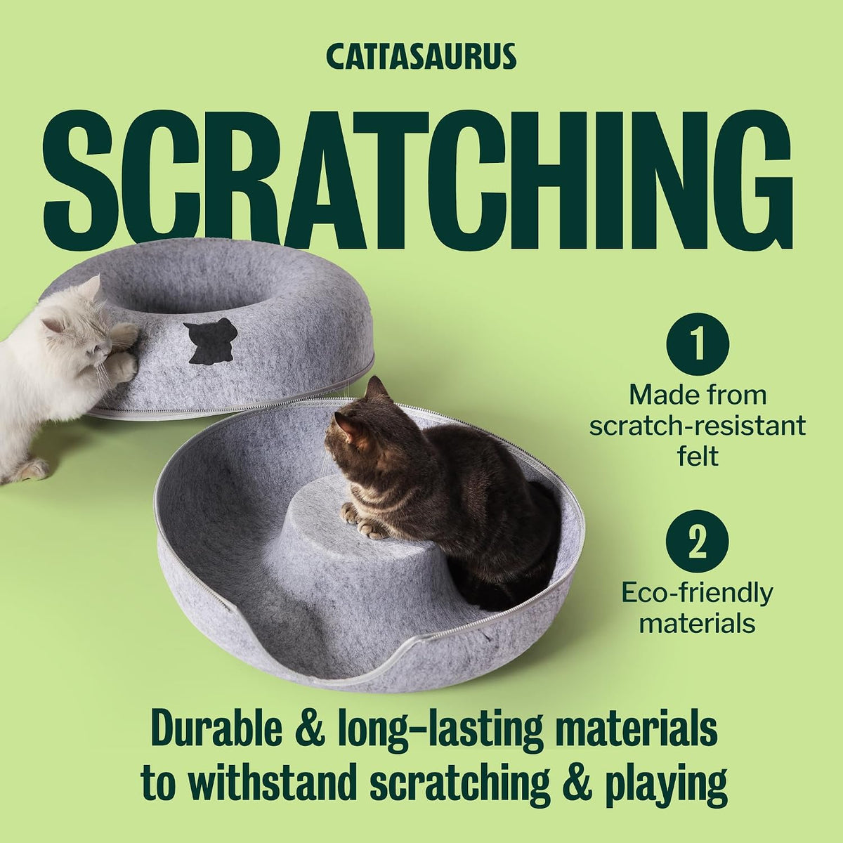 Cattasaurus cat cave interactive peephole window