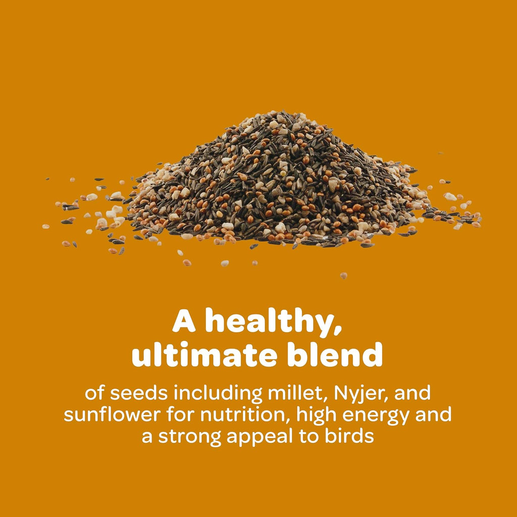 Kaytee bird food bag side profile and label information