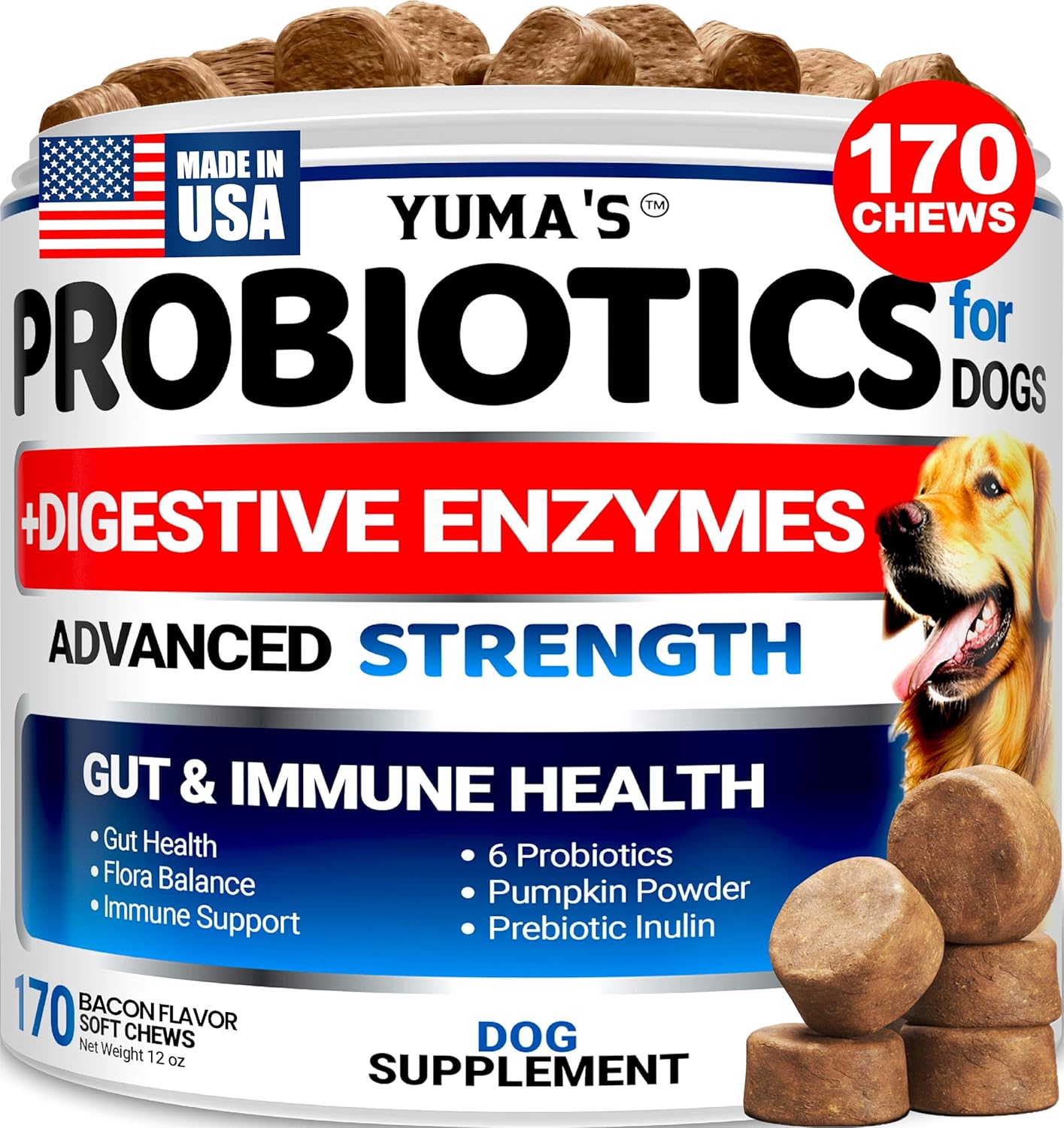YUMA'S Dog Urine Neutralizer for Lawn - 170 Chews - Advanced Grass Green Savers for Dog Urine - Canine Pee Grass Neutralizer Supplement - Green Lawn Treats with Probiotics and Digestive Enzymes - Image 9