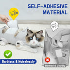 Grey medium pet restraint holder for cutting nails showing the soft 5D mesh fabric texture