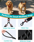 PetBonus dual dog leash padded handles close up comfort grip protection