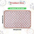 SHENLIU 18 Pcs Fleece Pet Blanket, 9 Style Small Fleece Pet Blanket Soft Warm Sleep Mat Fluffy Cute Puppy Supplies Paw Star Print Design Bed Blankets for Dog Cat Kitten Animals - Image 2