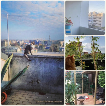 Installation kit components for cat balcony safety screen