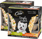 Cesar Simply Crafted Wet Dog Food Toppers for Dry Food, Chicken, Carrots & Green Beans and Beef, Chicken, Purple Potatoes, Peas & Carrots Meal Topper, 1.3 oz. Tub, 16 Count - Image 12