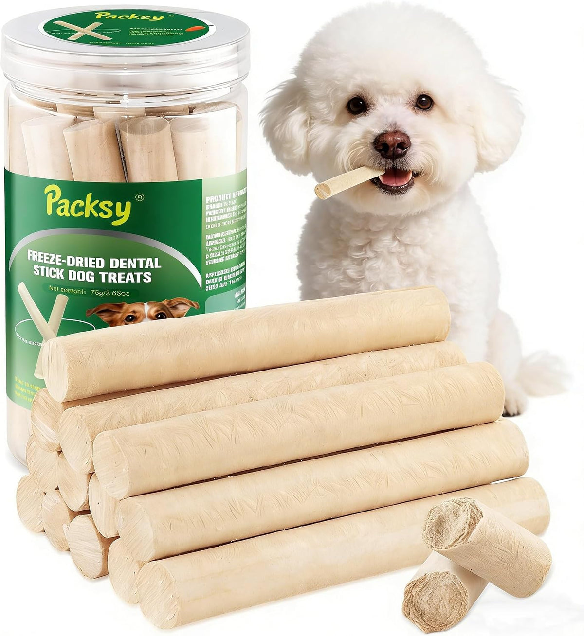 100g/3.52oz Dehydrated Salmon&Carrot Dog Sticks,Natural Freeze-Dried Salmon Sticks for Dogs,High Protein,Grain-Free,Gluten-Free,Healthy Snack for All Breeds&Sizes - Image 9