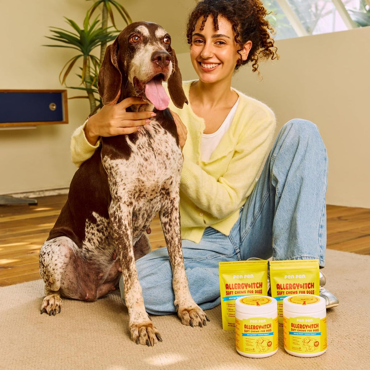 PENPEN Dog Allergy Chews - Anti-Itch & Itchy Skin Support for Dogs, Probiotics & Omega 3 (Fish Oil) for Immune & Gut Health - Peanut Butter Flavor - 180 Soft Chews - Image 9
