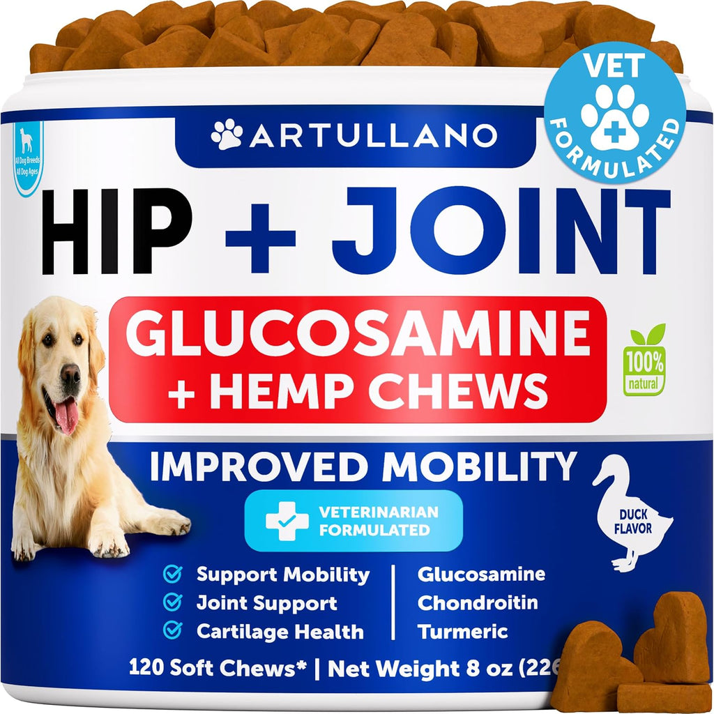 Artullano hemp chews 120 count bottle display