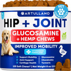 Artullano hemp chews 120 count bottle display