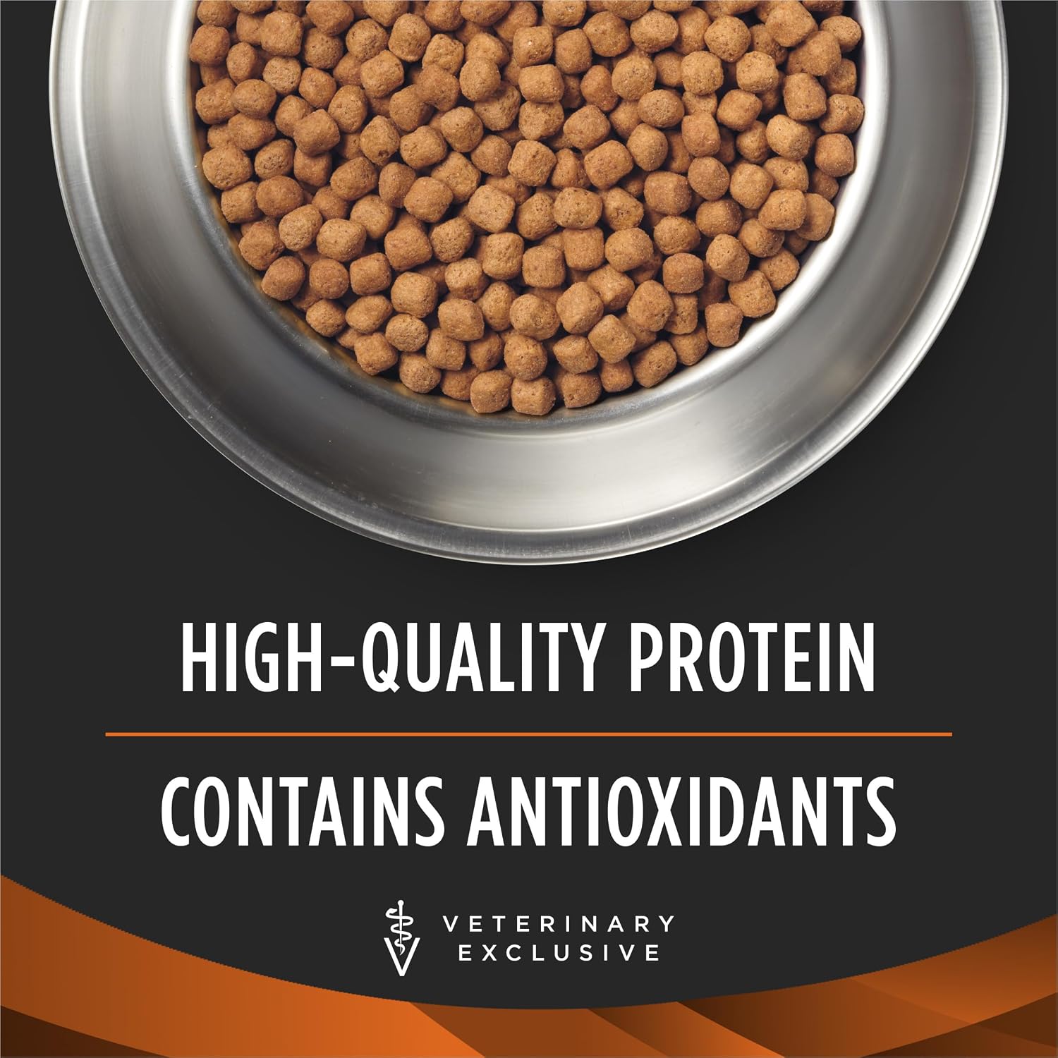 Purina Pro Plan Veterinary Diets twenty-four pound package highlighting omega-three fatty acids and glucosamine benefits