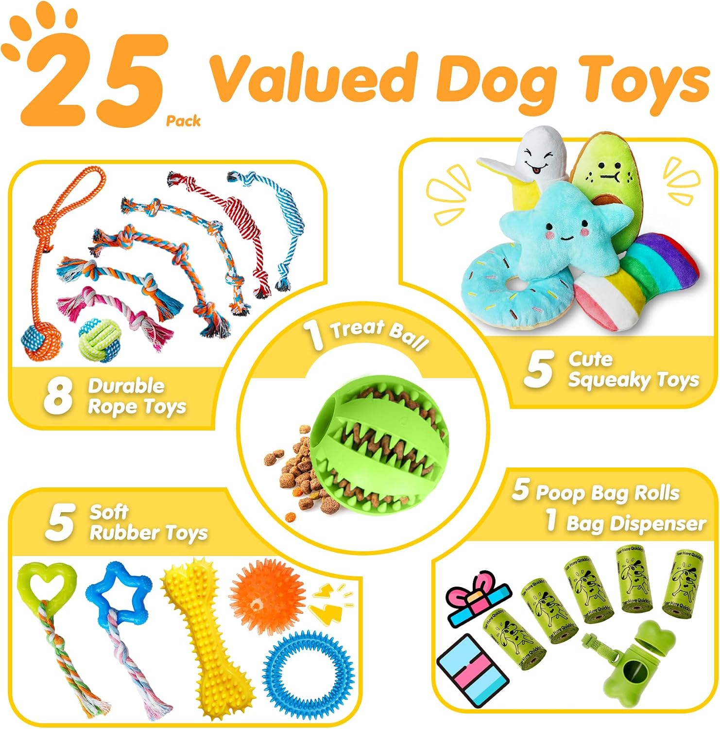 Zeaxuie dog rope toys for small puppies