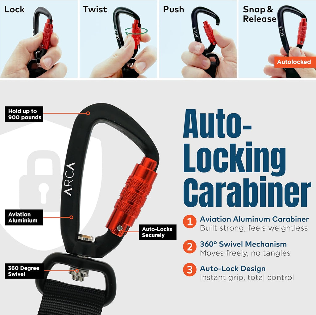 Reflective climbing rope material of Arca Pet dog seat belt