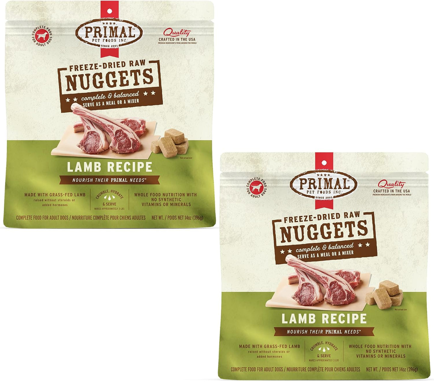 Primal Freeze Dried Dog Food Nuggets, Chicken; Complete Balanced Meal, Topper or Treat; Premium, Healthy, Grain Free, High Protein Raw Dog Food, 14 oz - Image 11