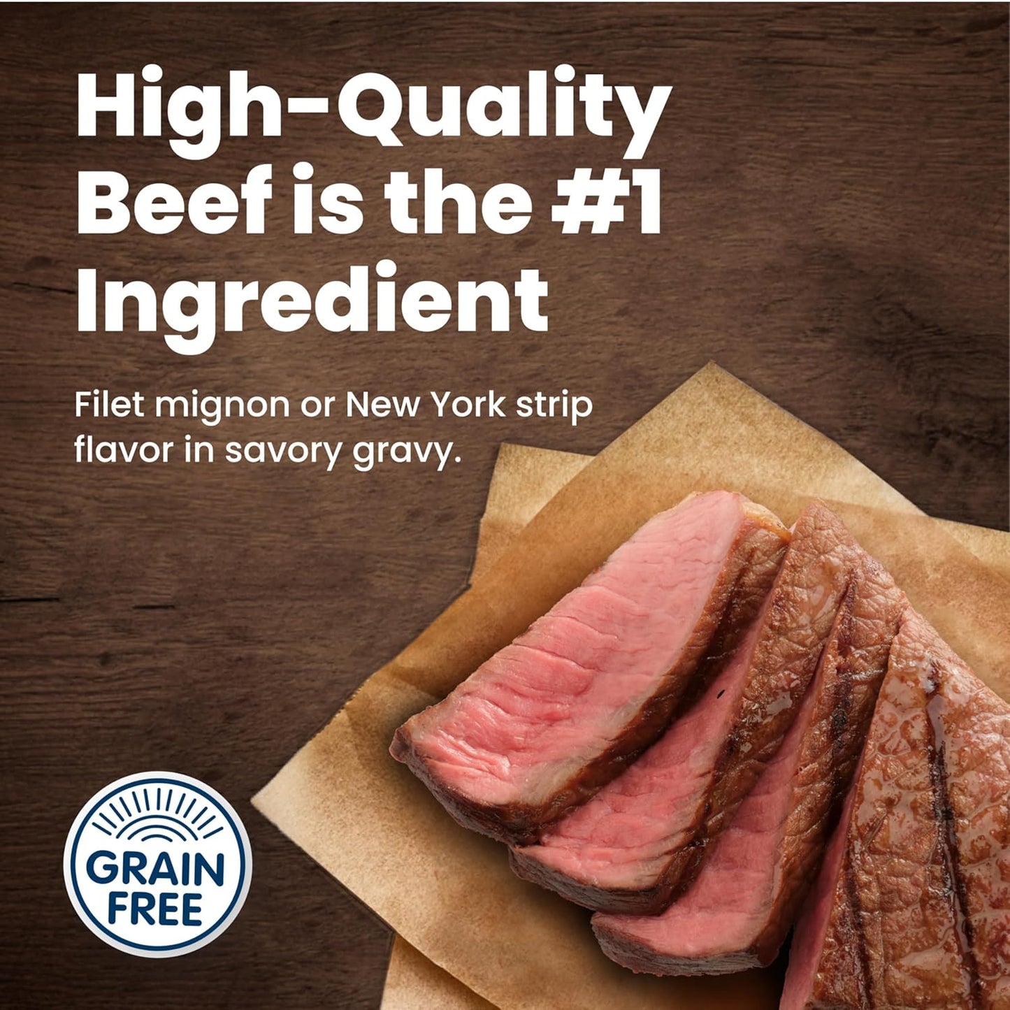 Blue Buffalo Delights Filet Mignon and New York Strip single serve cups