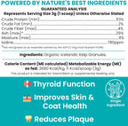 Detailed view of Chew Plus Heal Labs organic kelp meal topper