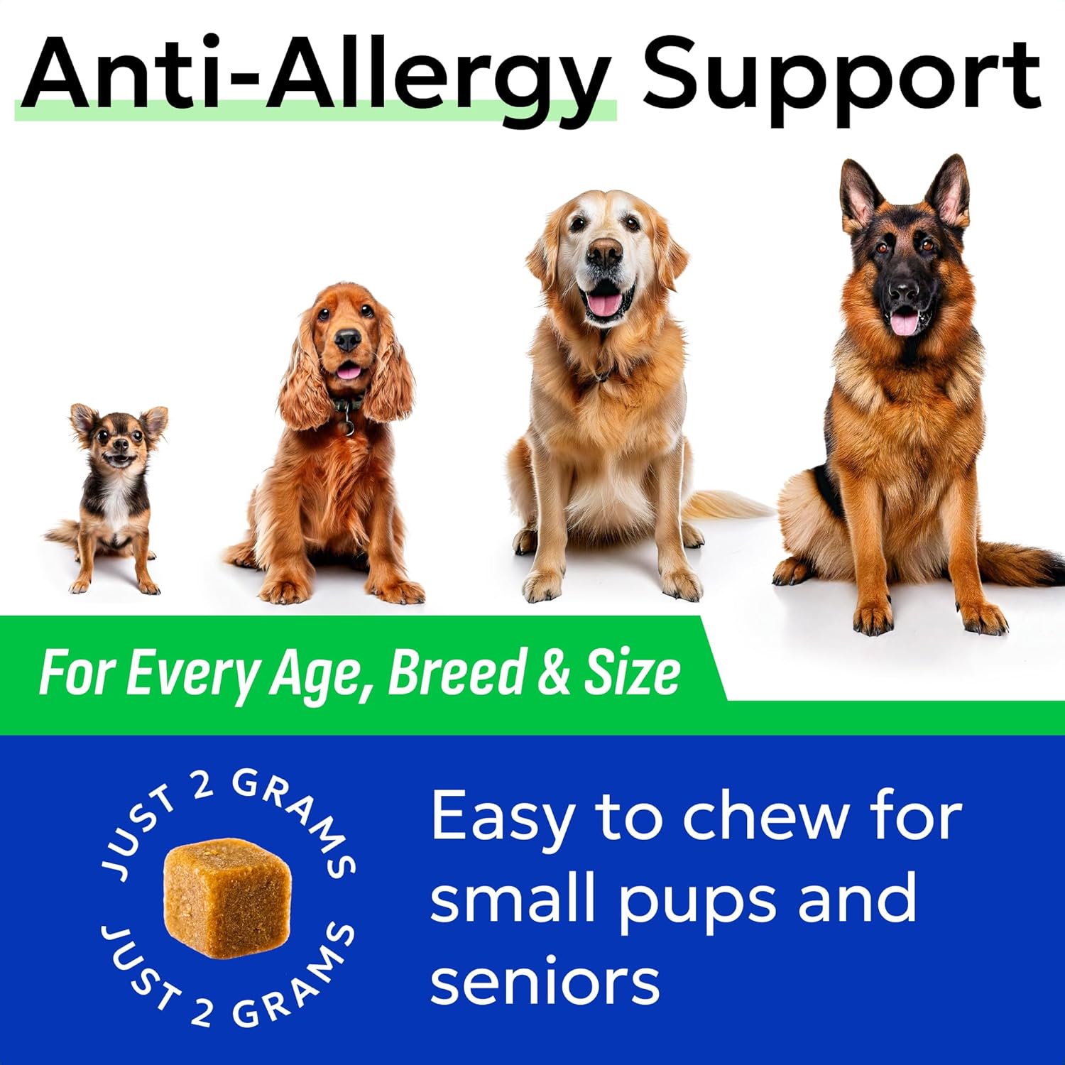 Bark&Spark sixty count allergy defense treats for itchy paws