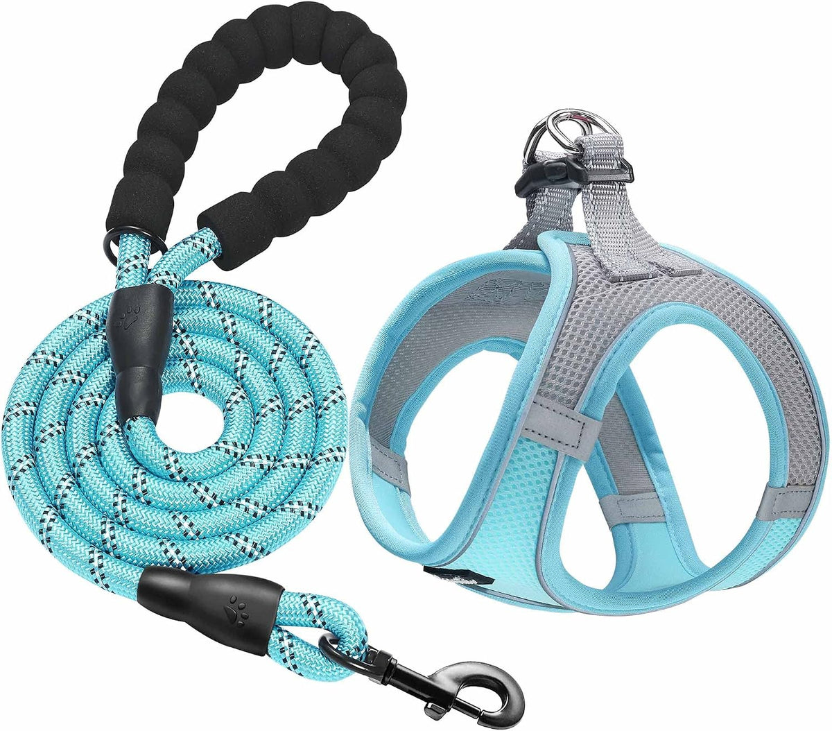 haapaw Dog Harness with Leash Set, No Pull Adjustable Reflective Step-in Puppy Harness with Thickened Padded Vest for Extra-Small/Small Medium Dogs - Image 9