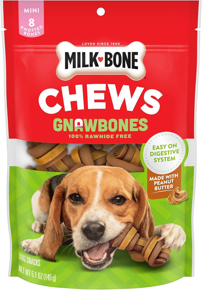 Milk-Bone Chews GnawBones Rawhide Free Dog Treats, Chicken, 5 Long Lasting Small/Medium Knotted Bones - Image 15