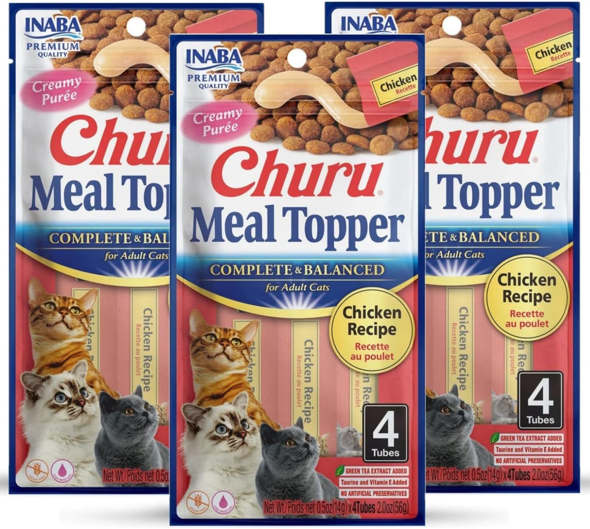 INABA Churu Meal Topper for Cats, Complete & Balanced, Creamy, Lickable Pure Cat Food Topper, 0.5 Ounce Tube, 12 Tubes (4 per Pack), Tuna with Scallop Recipe - Image 9