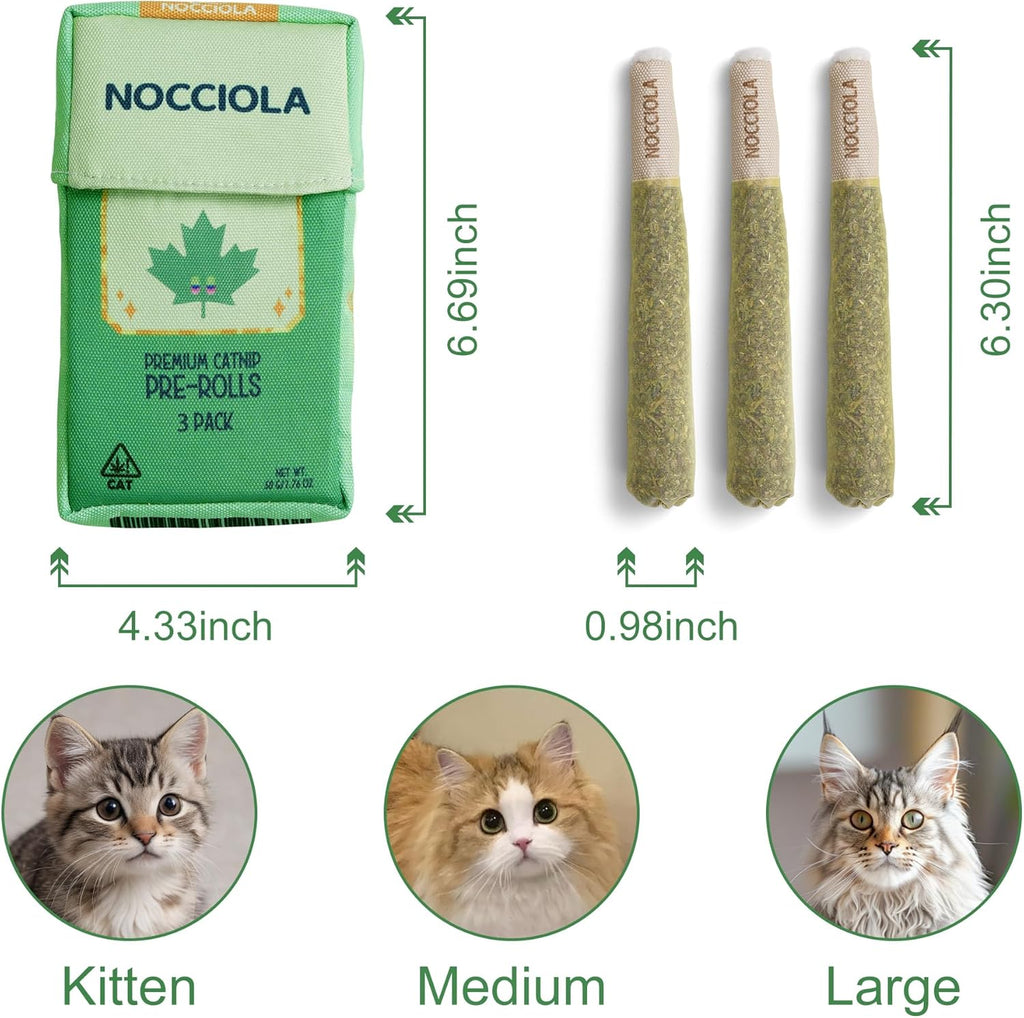 Three pack of catnip filled toys for interactive play