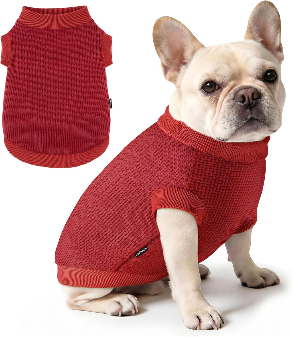 3 Pack Dog Shirt for Small Supplies Functional Waffle Dog Clothes Warm Soft Sweatshirt Outfit for Dogs Cats Pet Apparel - Image 13