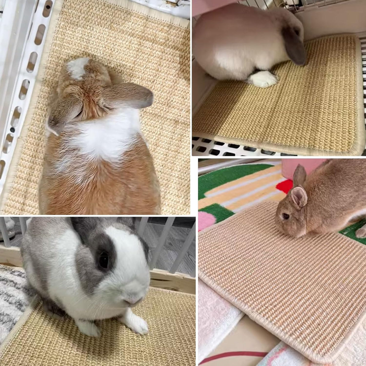 Oncpcare pet cage bedding mat with premium hemmed edges.