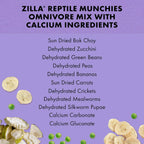 Zilla reptile food pouch next to feeding bowl