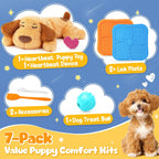 Heartbeat plush toy for puppy anxiety relief