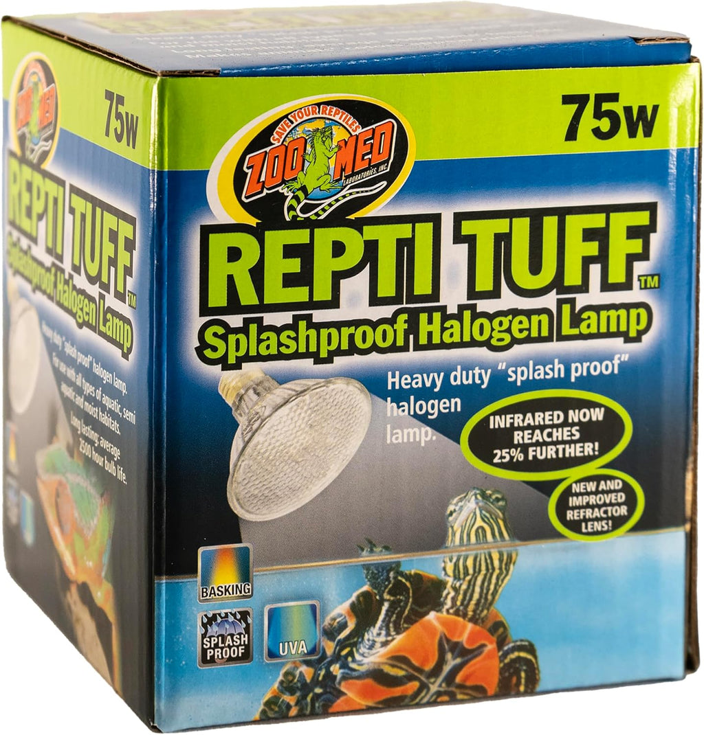 Zoo Med splashproof reptile basking bulb packaging