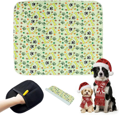 Puppy Pee Pads with Pheromones, Washable Puppy Training Pads for Dogs Reusable Puppy Potty Pads for Dogs and Cats(with Pet Hair Removal Gloves) - Image 9