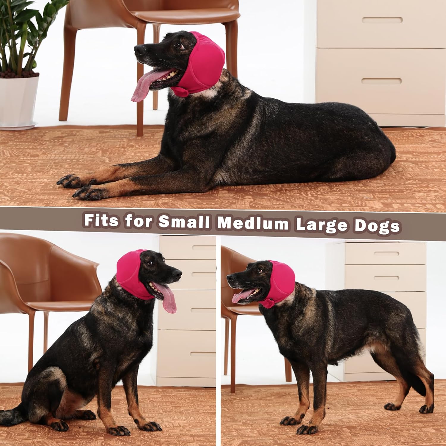 Meifsou pet calming hoodie three layer composite material layout