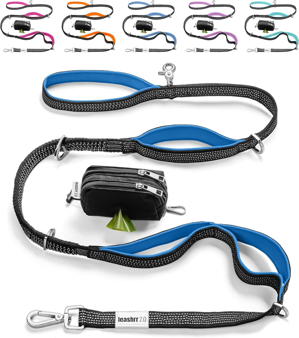 Dog Poop Bag Holder for Leashes - Dog Poop Bag Dispenser and Treat Holder with 2 Waterproof Pouches for Pet Waste Bags and Walking Accessories + 1 Free Roll - Leashrr 2.0 (Black) - Image 14