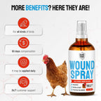 Silver Grade natural first aid spray for backyard poultry