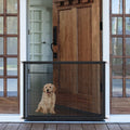 LWFCOEE mesh magic gate front view installed in a hallway doorway.