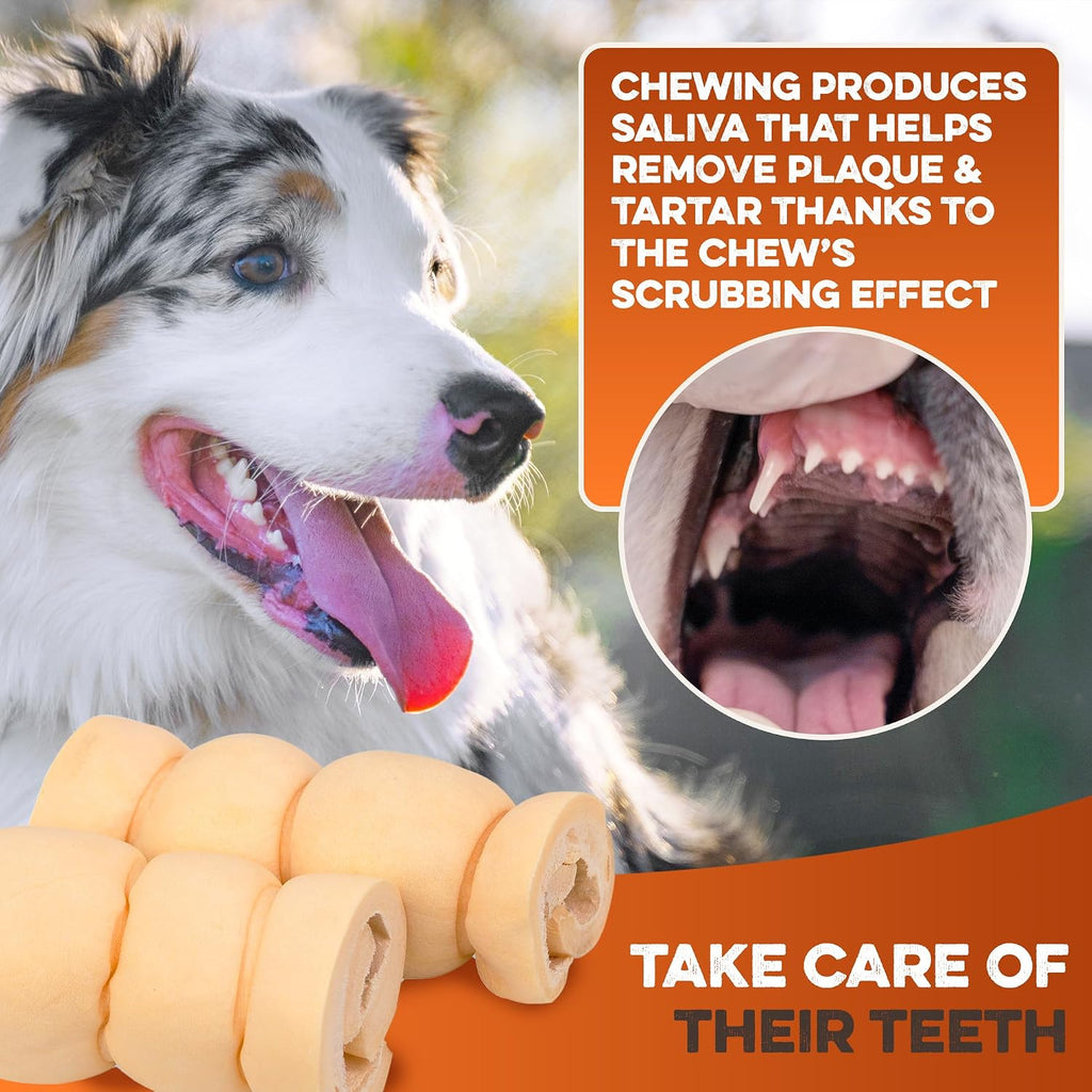 Brutus and Barnaby ten pack five to seven inch dog chew rolls