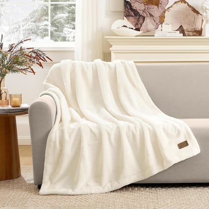 COZY KISS Luxury Faux Fur Blanket Deer Print, Waterproof Pet Blanket Washable, Woman Sofa Bed Couch Throw, Liquid Pee Proof for Large Dog or Cat, Reversible, Super Soft, 50x60 inch, Brown - Image 9