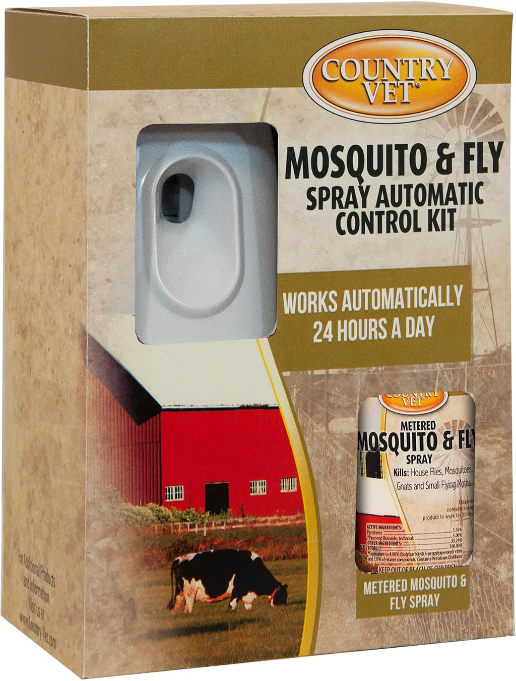Country Vet equine mosquito and flying insect control kit front view packaging