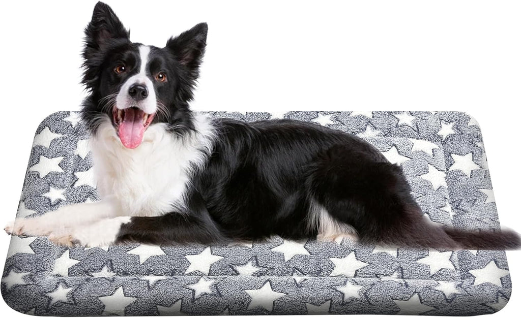 Washable Dog Bed Plush Orthopedic Outdoor Crate Mat with Non-Slip Bottom,Luxe Soft Kennel Pad for Pets, Cozy Cage Cushion & Pet Sleeping Mattress Large Sized,Medium,Small Dogs,24 x 18 inch,Pink - Image 13