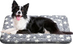 Washable Dog Bed Plush Orthopedic Outdoor Crate Mat with Non-Slip Bottom,Luxe Soft Kennel Pad for Pets, Cozy Cage Cushion & Pet Sleeping Mattress Large Sized,Medium,Small Dogs,24 x 18 inch,Pink - Image 13
