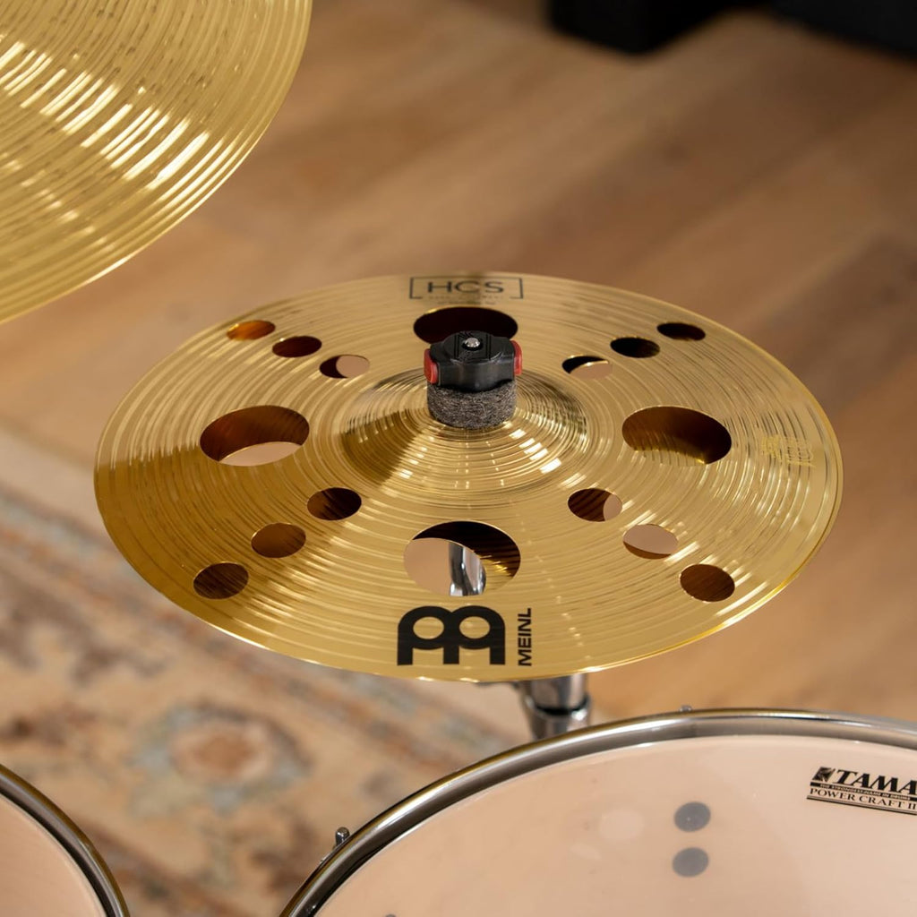 Premium imported Meinl percussion trash stack setup for drummers