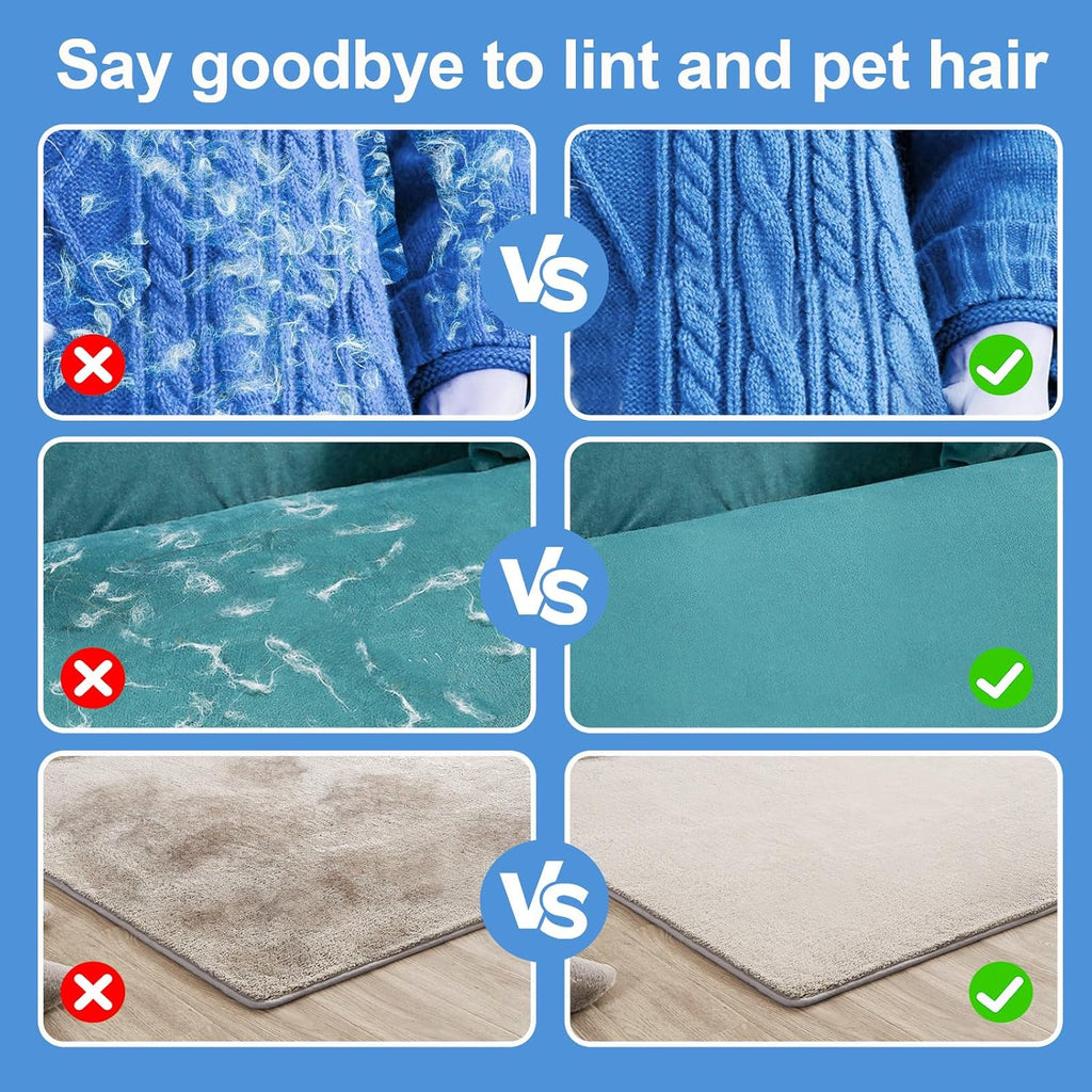 Person grooming a dog with Salhap five-finger pet glove